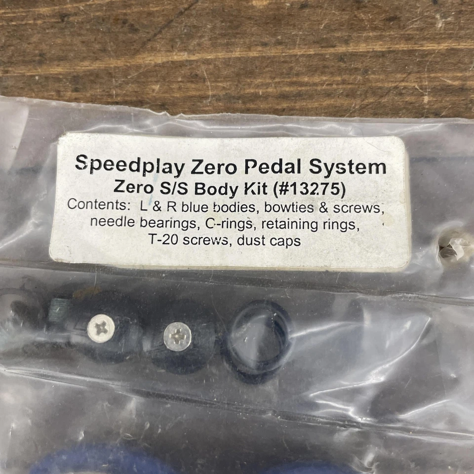 Kit de cuerpo de sistema de pedales Speedplay Zero S/S de colección azul nuevo juego de reconstrucción NOS L R Foto 2 de 4