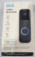 Battery or Wired - Smart Wi-Fi HD Video Doorbell Camera in Black