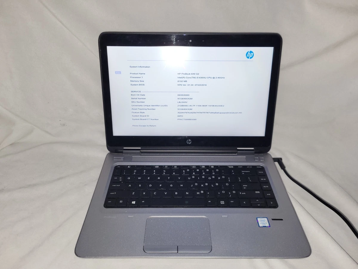 HP ProBook ノートPC Intel i5 8GB RAM HP ProBook Intel Core i5 8th Gen. PC Laptops & Netbooks 256 GB SSD