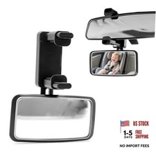 360  Curved Car Mirror without Dead Angle, Clip-On Wide-Angle Convex Facing