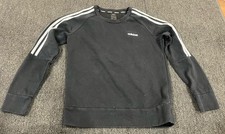 Adidas Black Crewneck Sweater Logo Size Medium