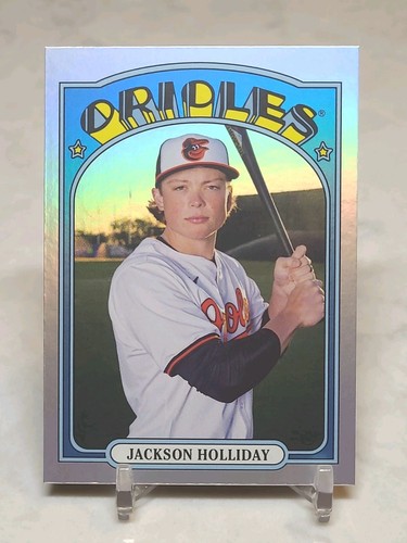 Jackson Holliday [Holographic] #H25-21 2025 Topps Heritage 25th Anniversary card