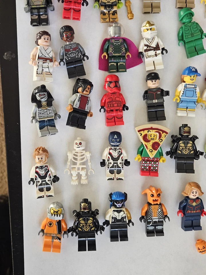 Lego minifiguras ~ Lote a granel de 69 figuras DC Marvel Star Wars Ninjago + Más Foto 3 de 4