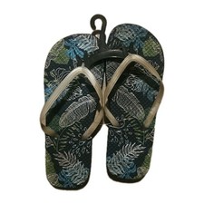 Blue Multi Color Flip Flops
