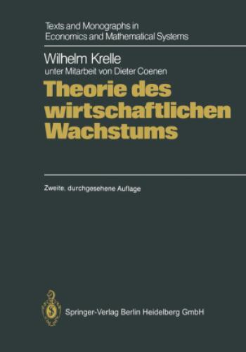 Thumbnail - Theorie Des Wirtschaftlichen Wachstums Unter Berücksichtigung Von