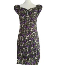 Joe Browns Women Green Floral Elastic Sweetheart Neck Stretch Pencil Dress.UK 12