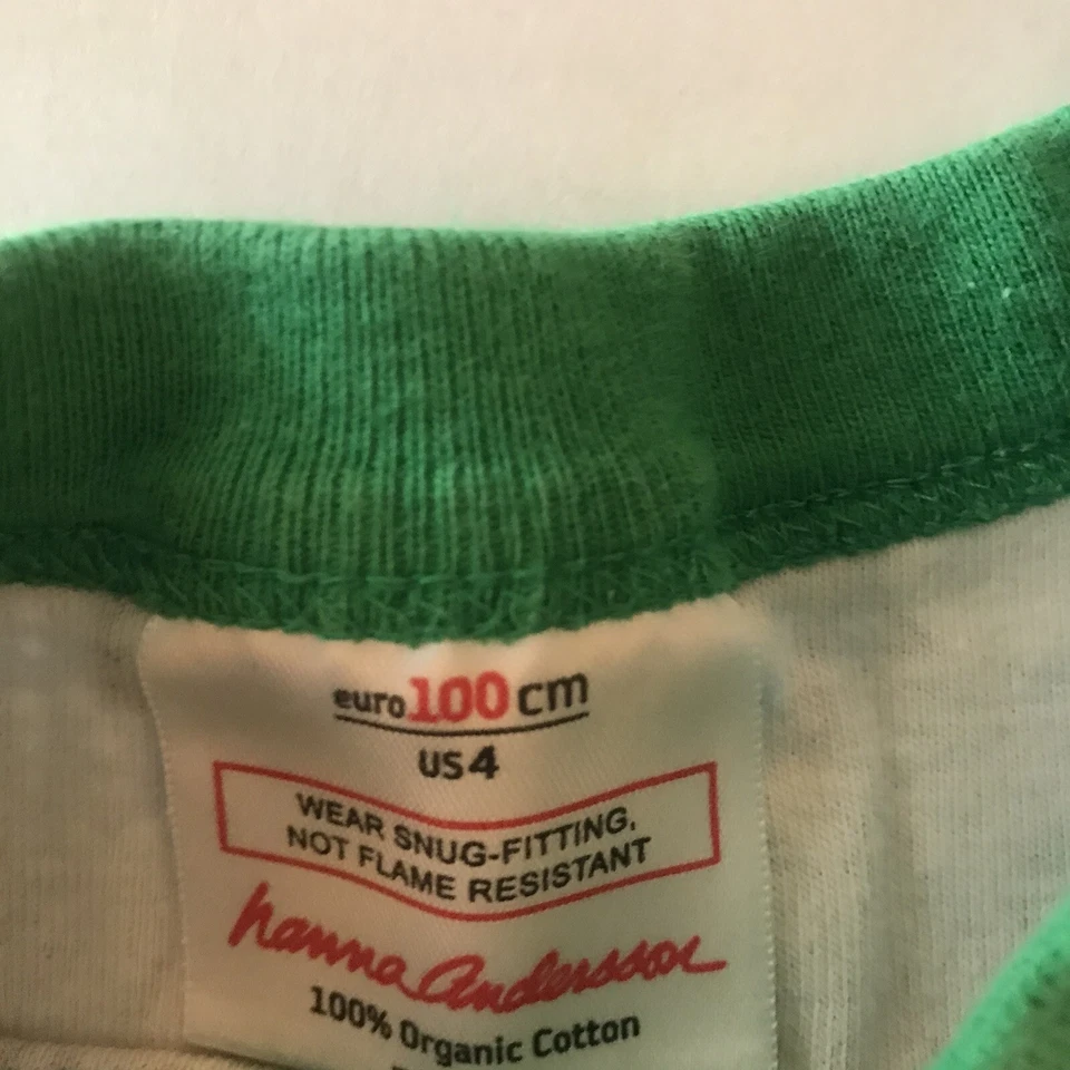 Hanna Andersson Niños Navidad Pijama Muñecos de Nieve Coches Árboles Regalos Talla 100 4 Foto 3 de 4