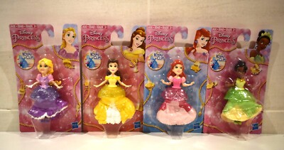 Disney Prinzessin Kunststoff Royal Clips Figur Tiana Arielle Belle oder Rapunzel 9 cm