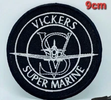 Vickers Super Marine Spitfire Aircraft Company Iron on Embroidered Patch