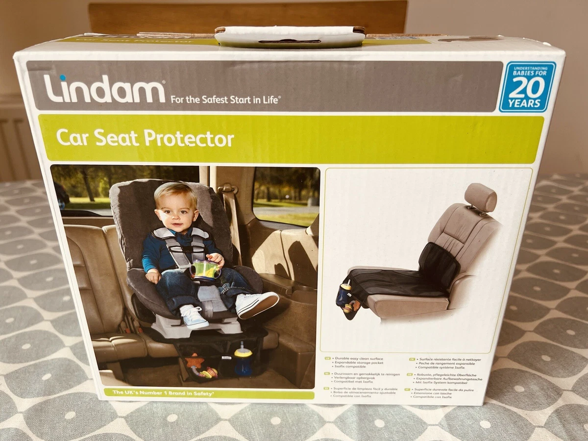 Lindam Car Seat Protector Mat With Storage Pockets New And Sealed