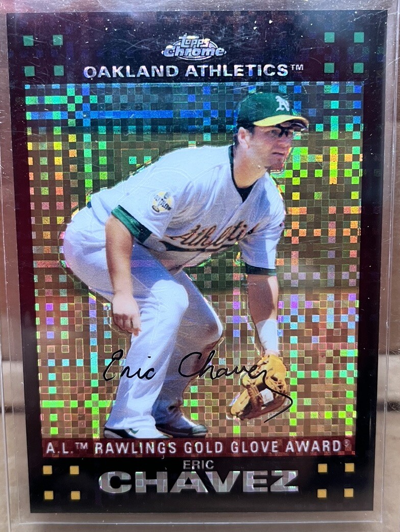 2007 Topps Chrome - X-Fractor #258 Eric Chavez