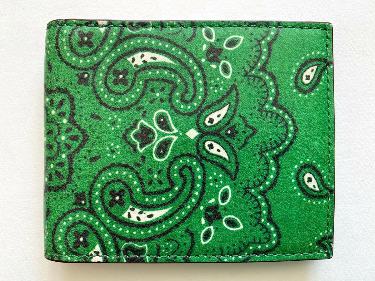 小物 Pretty Green Paisley Embossed Wallet ALLOWAY PAIS EMB BI BLK - Terraces Menswear