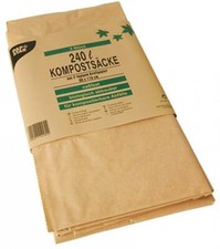 PAPSTAR Komposts&auml;cke, braun, 240 Liter, 2er 2 St&uuml;ck