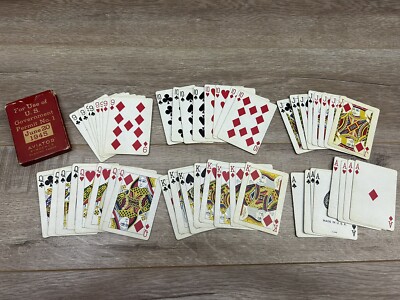 Vintage June 20 1945 Aviator Pinochle Playing Cards US Government
