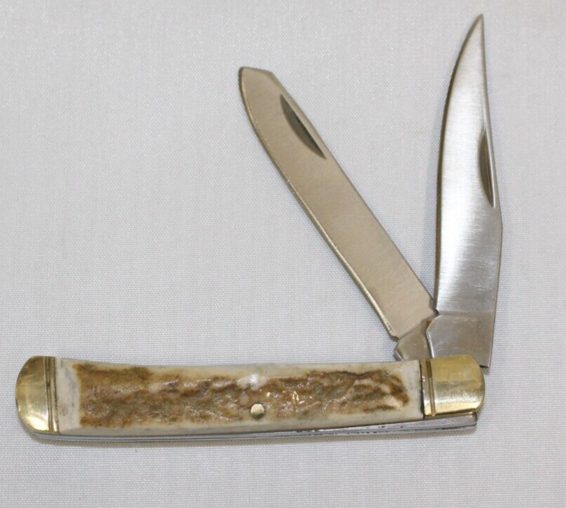 Wayne Johnson Handmade Trapper Knife w/ Stag Handle | eBay