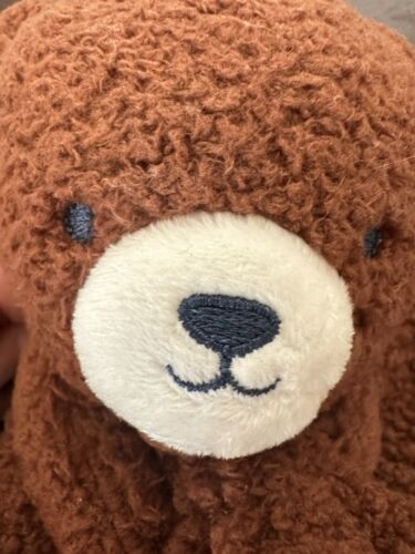 Manta de seguridad para bebé Carters Just One You marrón oso de peluche pana polar - Imagen 8 de 12