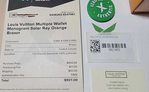 Louis Vuitton Authentic Virgil Abloh Solar Ray Hinge Multiple Wallet Rare StockX - Bild 10 von 12