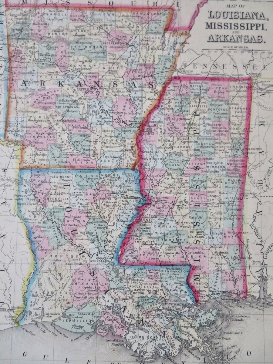 値下げ！PAPAS ブラック ジャンパー アメリカ地図LL Louisiana Arkansas & Mississippi New Orleans Jackson Natchez 1860