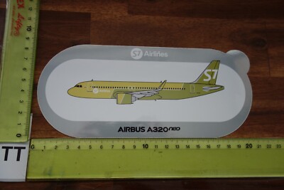 Alter Aufkleber Airline AIRBUS INDUSTRIE A320neo S7 Russland