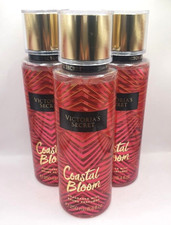 VICTORIA'S SECRET COASTAL BLOOM BODY MIST 8 FL OZ LIMITED EDITION SET OF 3 
