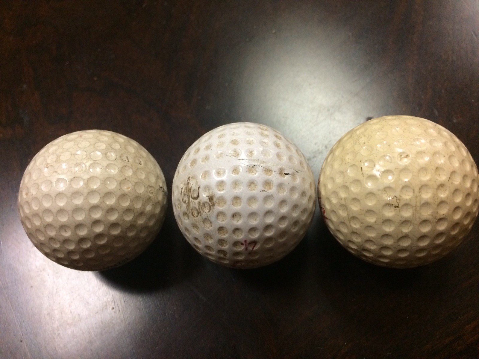 3 Vintage Golf balls - &nbsp;Japanese STRATO+PLUS, X-33