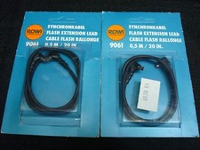 ROWI Flash Extension Lead 9061 - 20 IN. Made In Germany New Old Stock Lot of 2