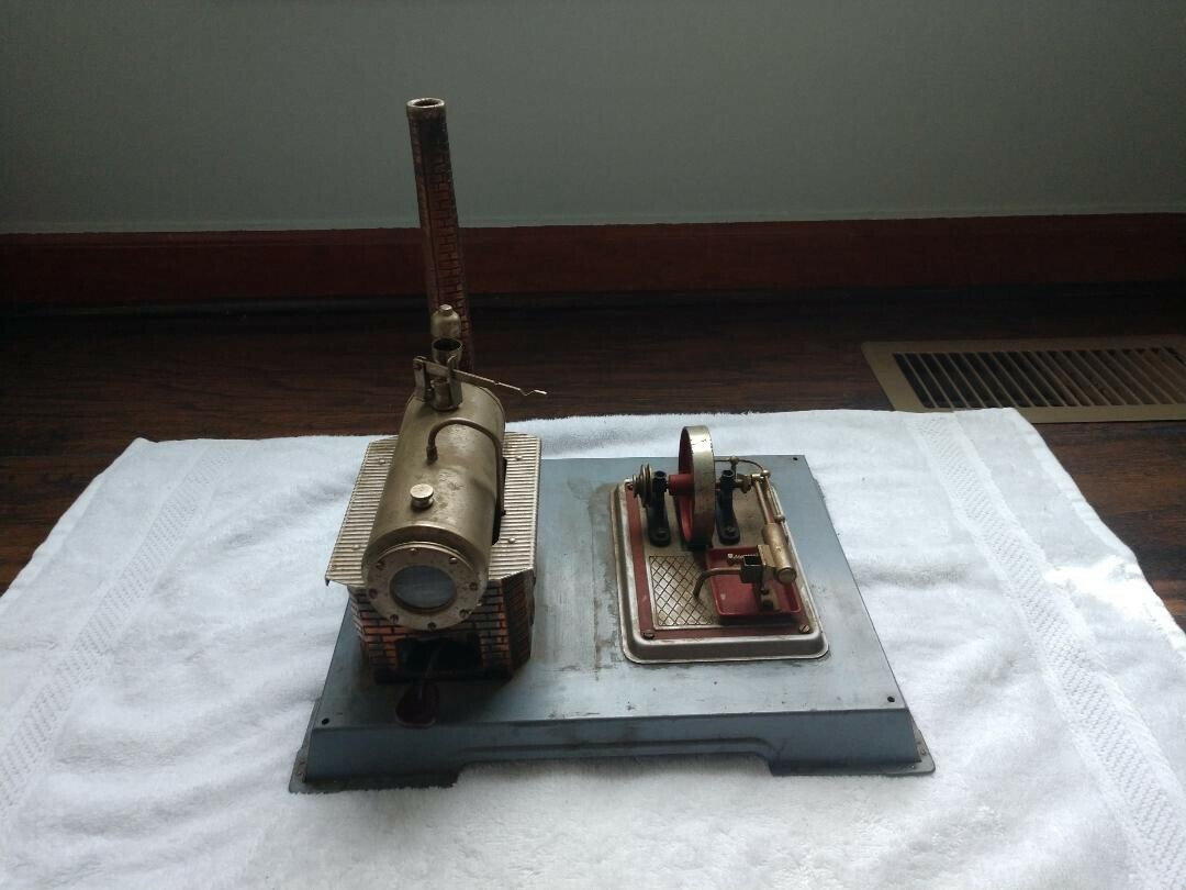 1950's - 1960's Wilesco D12 German Live Steam Engine Model Antique