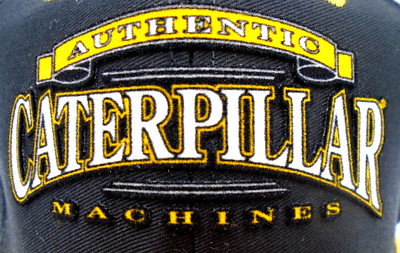 Caterpillar Authentic Machines CAT logo on side StrapBack Hat Cap NEW