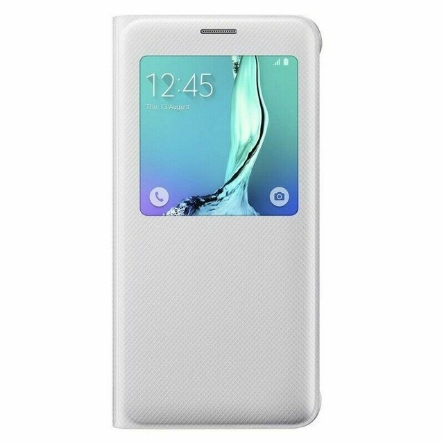 Funda de libro S View Samsung Galaxy S6 Edge Plus - blanco | Compra online en eBay