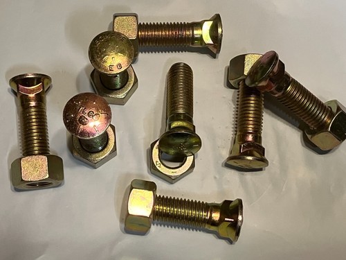 Grade 8 Plow Bolts and Nuts 3/4" by 2 1/2"- lot of 8 - Picture 2 of 2