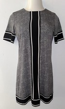 MICHAEL KORS  Stringray-Print Shift Dress, Black ~ Size Small S