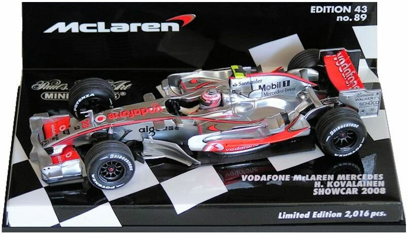 Minichamps McLaren F1 Showcar 2008 - Heikki Kovalainen 1/43 Scale