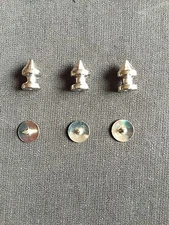 Nailheads..Spike Metal Silver Nailheads...50 Sets..FS in USA