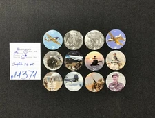 AAFES POGS, 1st to 15th Printings, 497 POGS, 40 COMPLETE SETS, Collection V