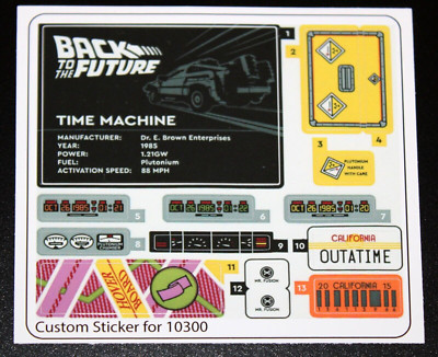 Ersatz Custom Aufkleber für 10300 Replacement Sticker Sheet 1 