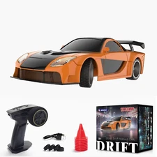 1/43 Ready to Go RC Racing Car Remote Control Drift Car 4WD Mini Toy Lights