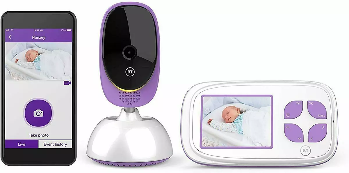 BT Smart 2.8 inch Video Baby Monitor With Talkback Night Vision