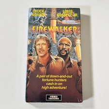 Firewalker VHS, 1989, Video Treasures Chuck Norris, Louis Gosset Jr., Sealed 