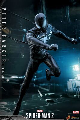 ホットトイズMarvel's Spider-Man 2』ブラックスーツ新品未開封 ホットトイズ 1/6 ピーター・パーカー スパイダーマン ブラック