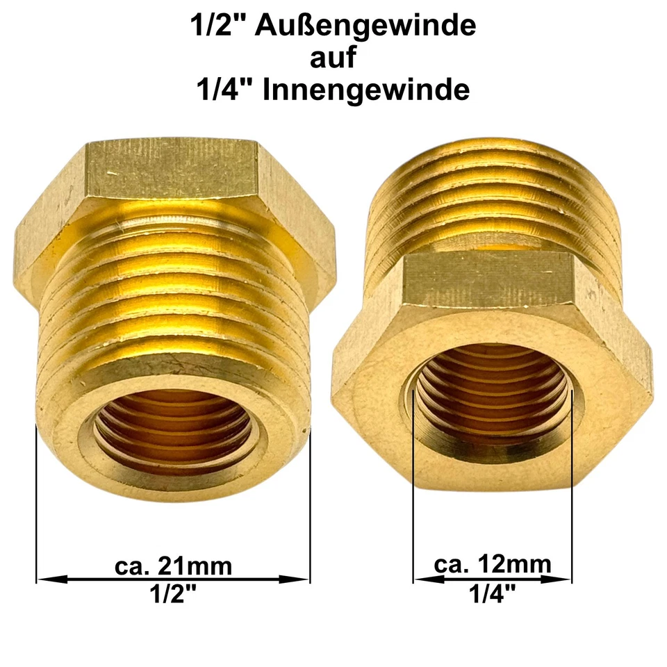 Adattatore Filetto Riduttore Connettore Alta Pressione Capezzolo Accessori IG Ag - Immagine 3 di 4