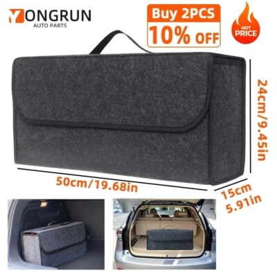 Large Anti Slip Compartment Boot Storage Organizer Tool Car Storage Bag Car Trun
