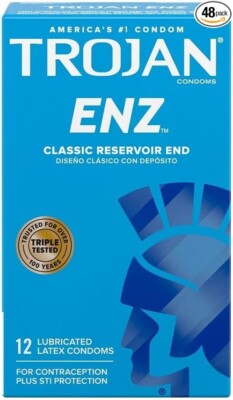 2 X Trojan ENZ Condoms Classic Reservoir End Latex & Lubricant 12 Ct EXP 12/26 | eBay 2 X Trojan ENZ Condoms Classic Reservoir End Latex & Lubricant 12 Ct EXP 12/26 | eBay