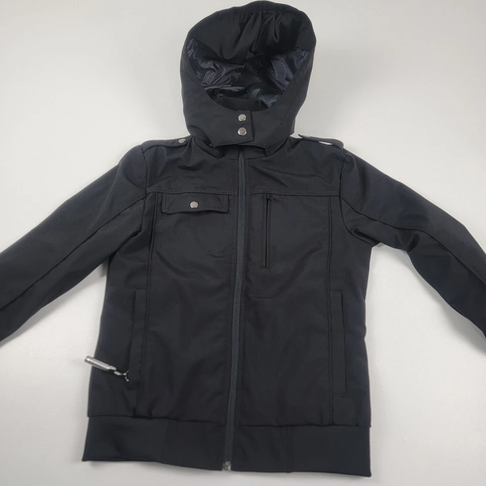 Chaqueta con Capucha Baubax Para Mujer Resistente al Agua Viaje Minimalista Negra XS X-Pequeña Foto 2 de 4