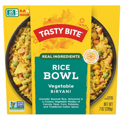 Tasty Bite Vegetable Biryani Rice Bowl, Ready to Eat, 7 Oz (Pack of 6)