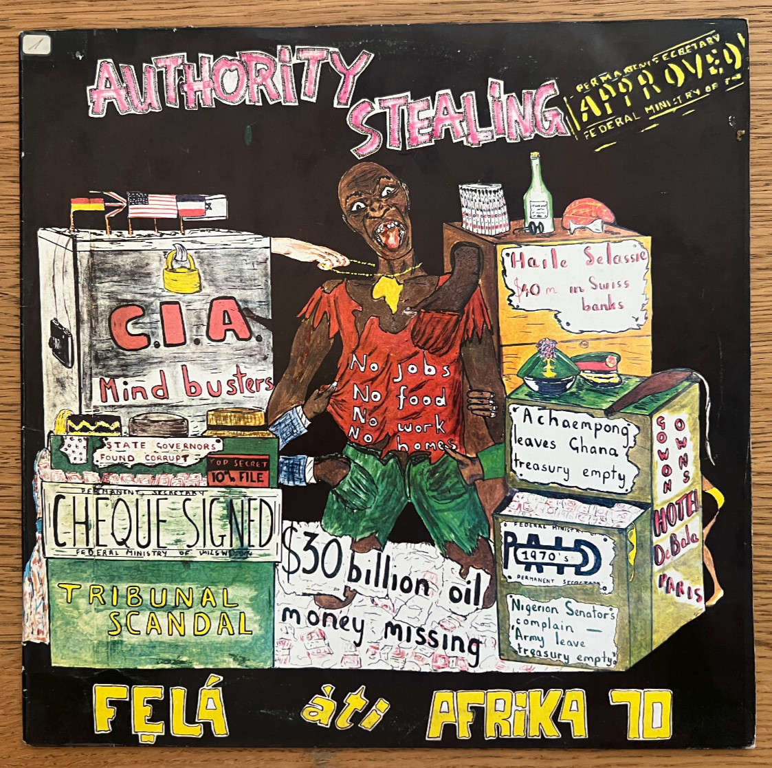 S L1200 Fela kuti & africa 70 "authority stealing" kalkuta rec with yap news!