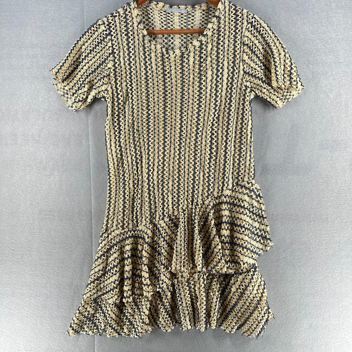 zara brown and white striped dress STRIPED COMBINATION POPLIN DRESS - striped