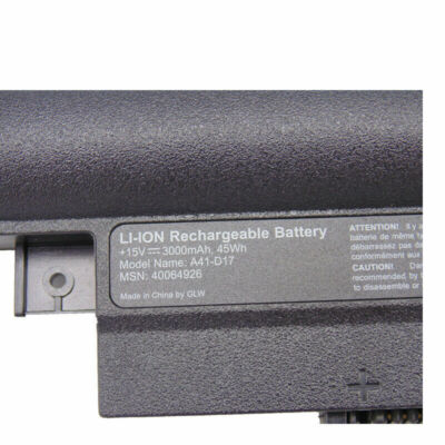 FengWings Batteria A41-D17 15V 3000mAh Per Medion Akoya P7635 P7637 P7640 P7643 P7644