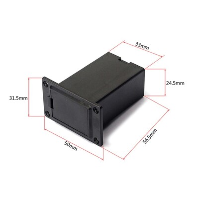 9V Batteriehalter Für Gitarre & Bass – 2 Stück Mit Anschlüssen, Einfacher Austausch Für Aktive Pickups