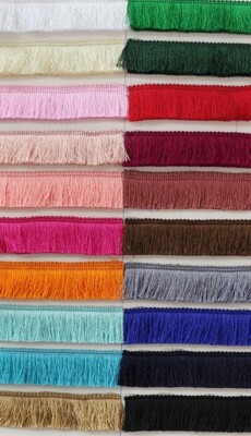2,5 cm Quaste Borte Spitze Pinsel seidig Fransen Basteln Nähen Polster DIY