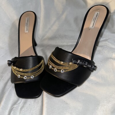 NEW John galliano Women's chain-trim leather sandals | eBay